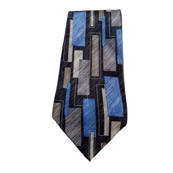 Puritan Rectangle Block Silk Necktie - Picture 1 of 5